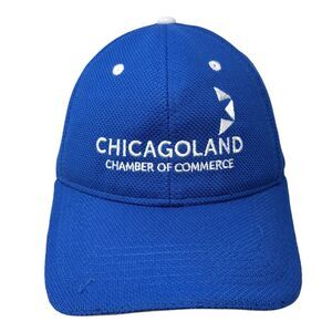 Chicagoland Chamber of Commerce Fitted Hat Blue One Size Embroidered